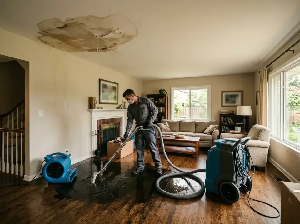 attic-pipe-burst-ceiling-drip-008 — frequently asked questions, Water Damage Restoration & Carpet Care in Ottawa, IL